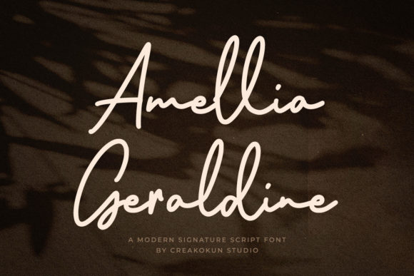 Amellia Geraldine: A Script Font for Elegant Editorial Design