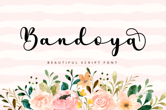 Bandoya: A Romantic Script Font for Handmade Products