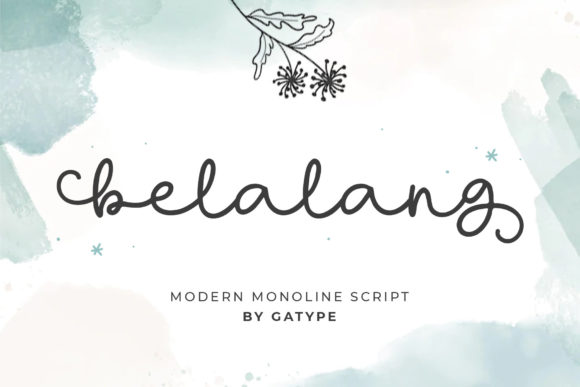 Belalang: A Monoline Script Font for Editorial Elegance