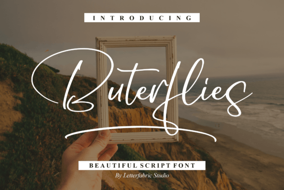 Buterflies: A Graceful Handwritten Font for Elegant Branding