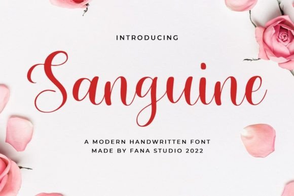 Discover the Elegance of Sanguine: A Perfect Script Font for Makers