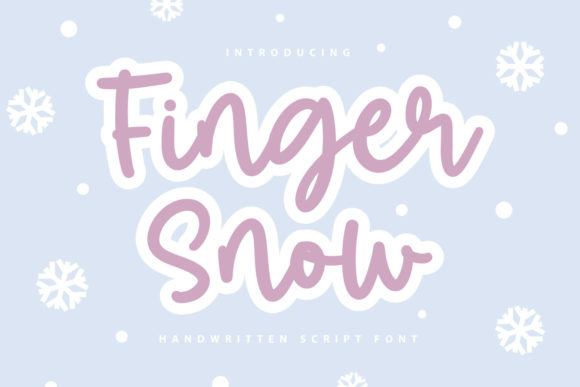 Finger Snow: A Friendly Script Font for Modern Web Design