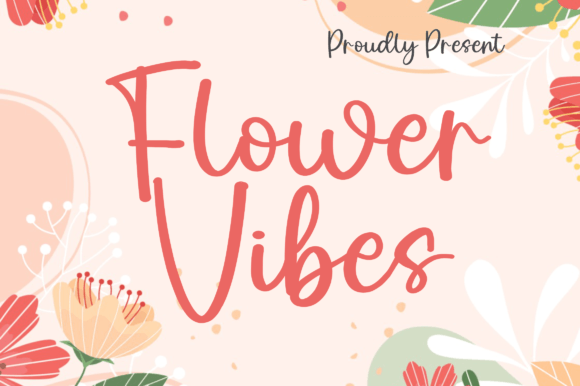 Flower Vibes: A Charming Handwritten Font for Web Design