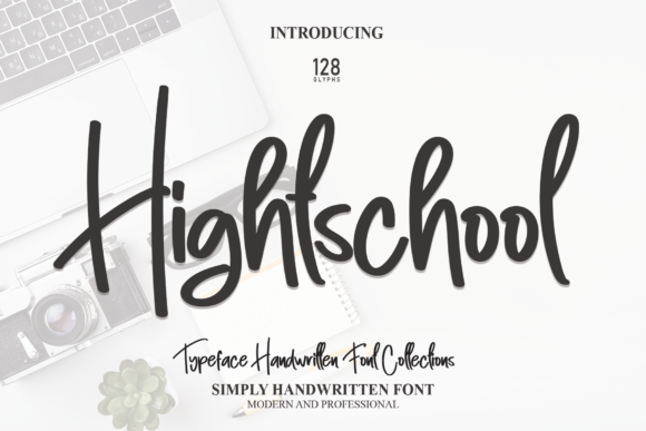 Hightschool: The Handwritten Script Font for Authentic Digital Design