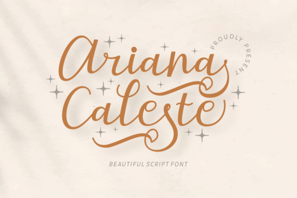 Introducing the Ariana Caleste Script Font for Your Crafted Products