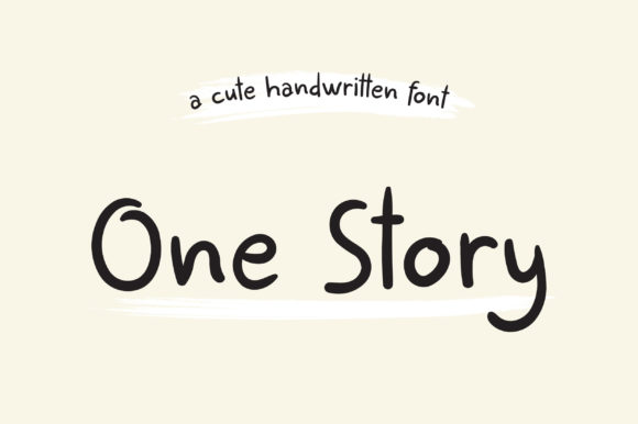 One Story: A Strategic Handwritten Font for Modern Marketing
