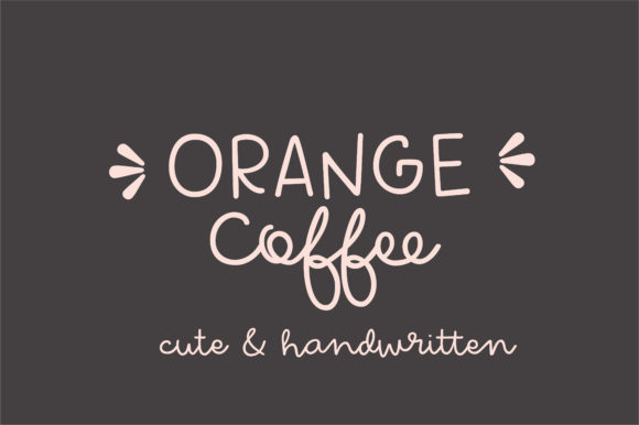 Orange Coffee: A Font That Sweetens Your Brand Identity