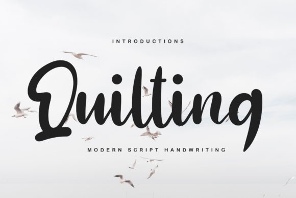 Quilting: A Dainty Script Font for Elegant Branding