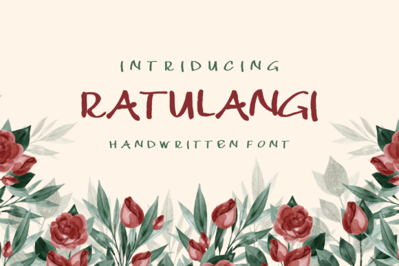 Ratulangi: A Modern Hand Lettering Font for Web Design