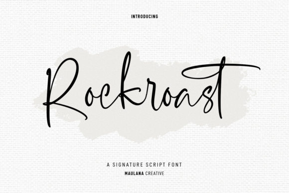 Rockroast: A Handwritten Font for Crafts and Products