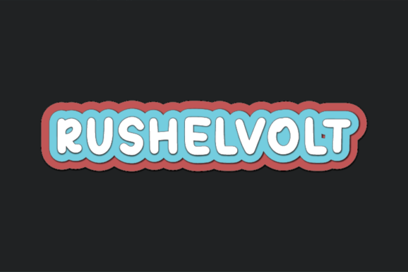 Rushelvolt: A Natural Handwritten Font for Authentic Digital Design