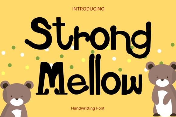 Strong Mellow: A Whimsical Script Font for Editorial Expression
