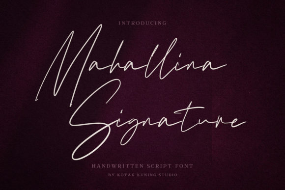 Unleash Creativity with Mahallina: A Modern Script Font