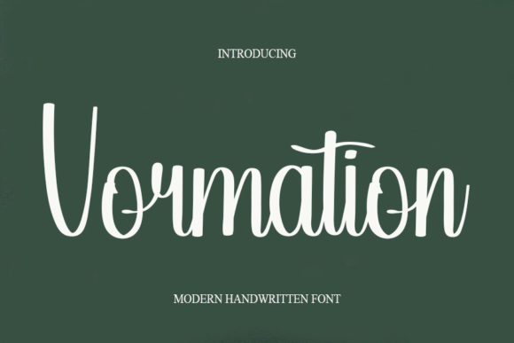 Vormation: The Perfect Handwritten Font for Crafters