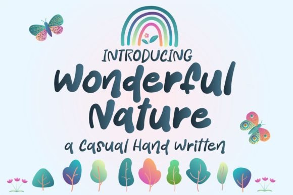 Wonderful Nature: A Handwritten Font for Editorial Design