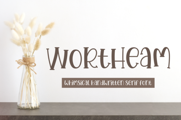 Wortheam: A Whimsical Handwritten Serif for Editorial Storytelling